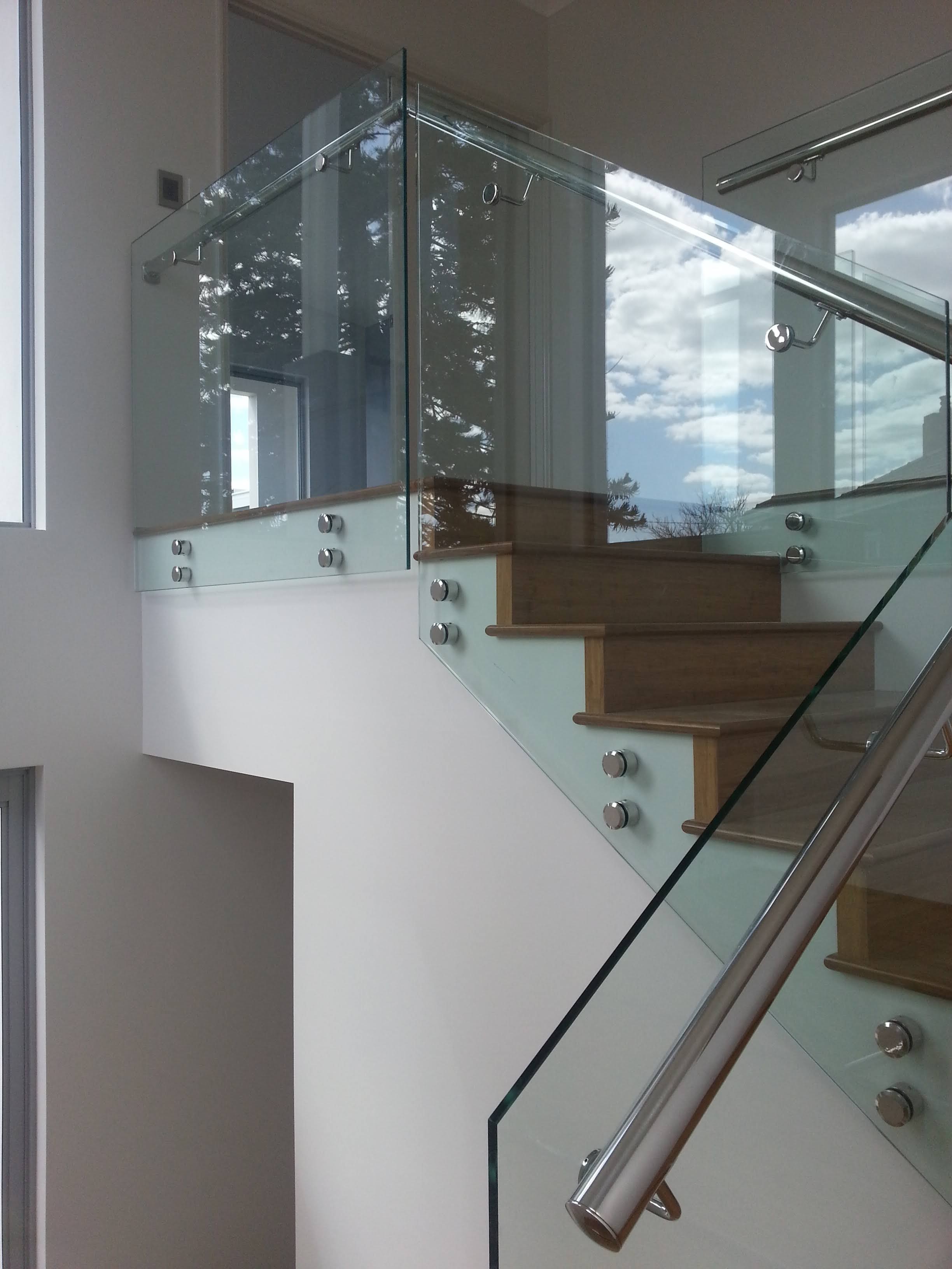Side fixed Glass Balustrade in Perth