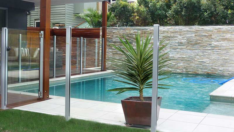 Frameless glass pool fencing in Perth